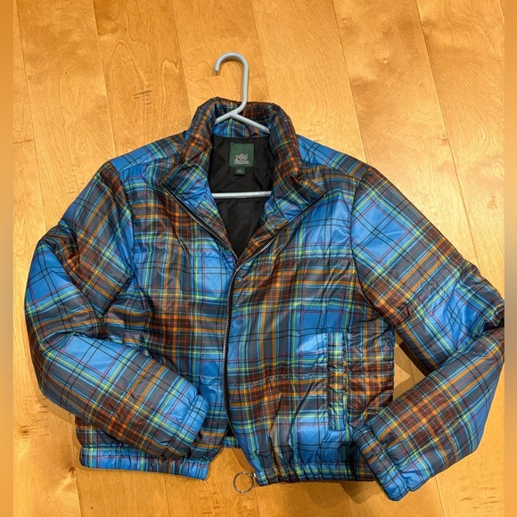 Jackets & Blazers - Wild Fable cropped zipped bomber jacket plaid M